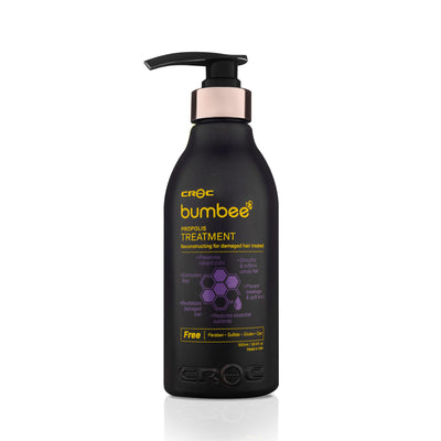 Revitalize your hair with CROC Bumbee Propolis Treatment, free from harsh chemicals, and maintaining vibrant color.