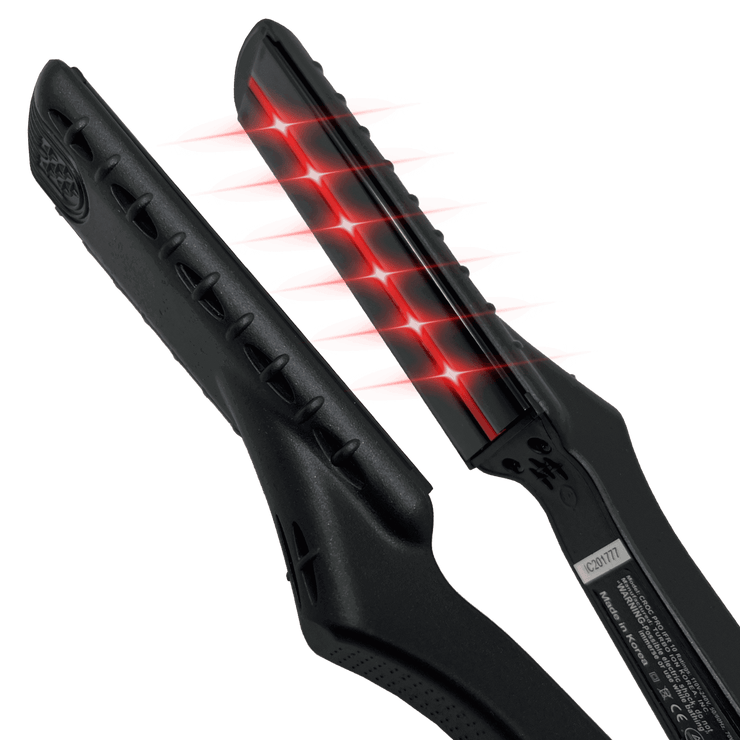 Close-up of Infrared Technology in Hair Styling Tool