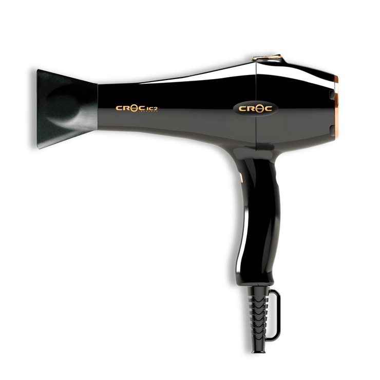 Lightweight Masters IC Blow Dryer with ceramic technology and digital interface. Digital temperature control settings.