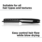 Achieve effortless styling with CROC EZ Comb! Its unique design makes it easy to control the hair flow while blow drying or ironing. Suitable for all hair types and textures, get the best results with this EZ Comb from CROC
