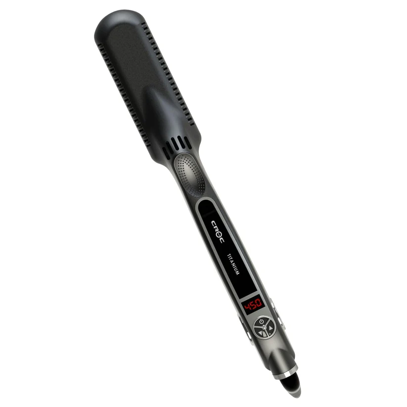CROC Classic Silver Titanium Flat Iron 1.5"