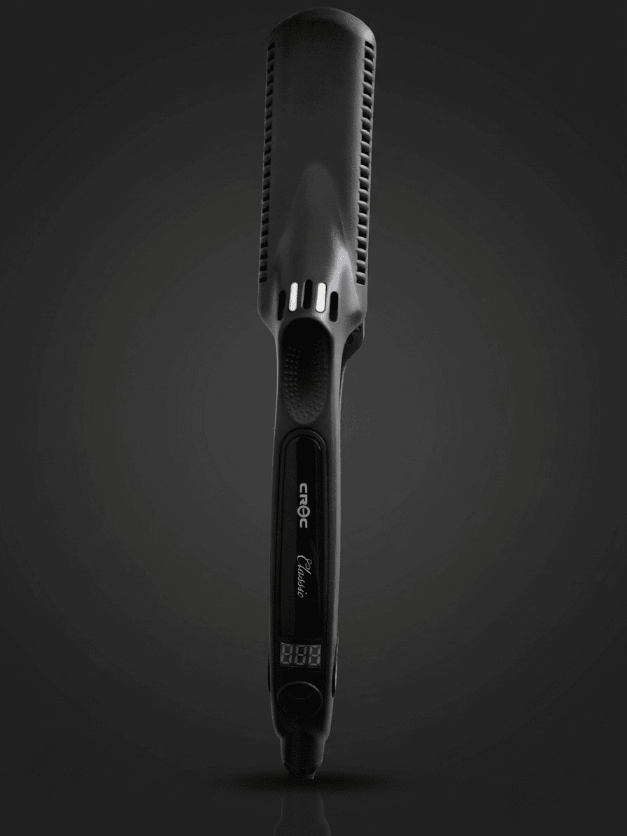 CROC Classic Black Titanium Flat Iron 1.5"