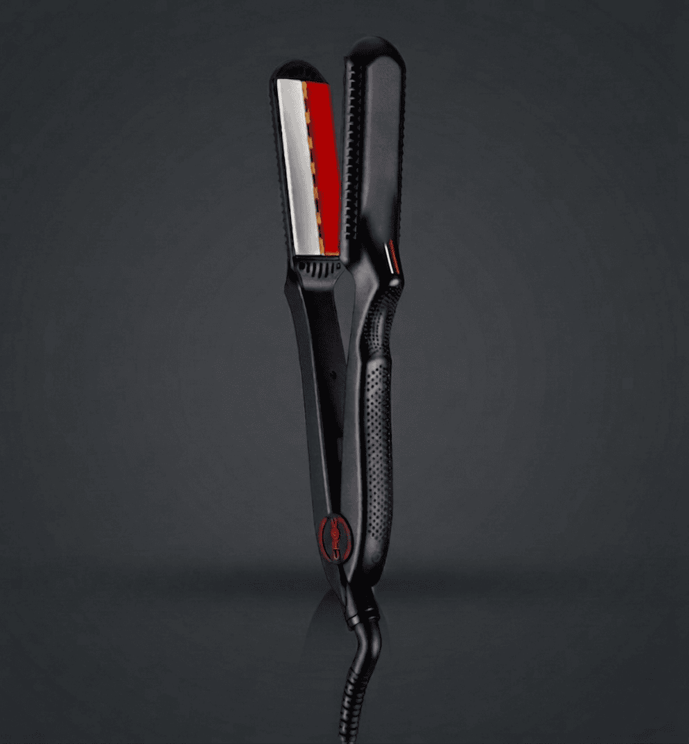 CROC Classic Infrared Tourmaline Ceramic Black Titanium Flat Iron 1.5"
