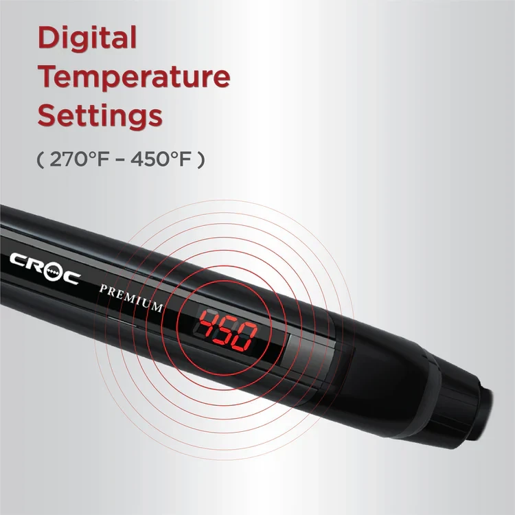 Premium Wet to Dry Black Titanium Flat Iron 1.5" — image 7